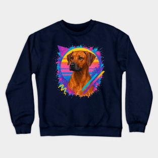 Retro 90s Rhodesian Ridgeback Vintage Dog Crewneck Sweatshirt